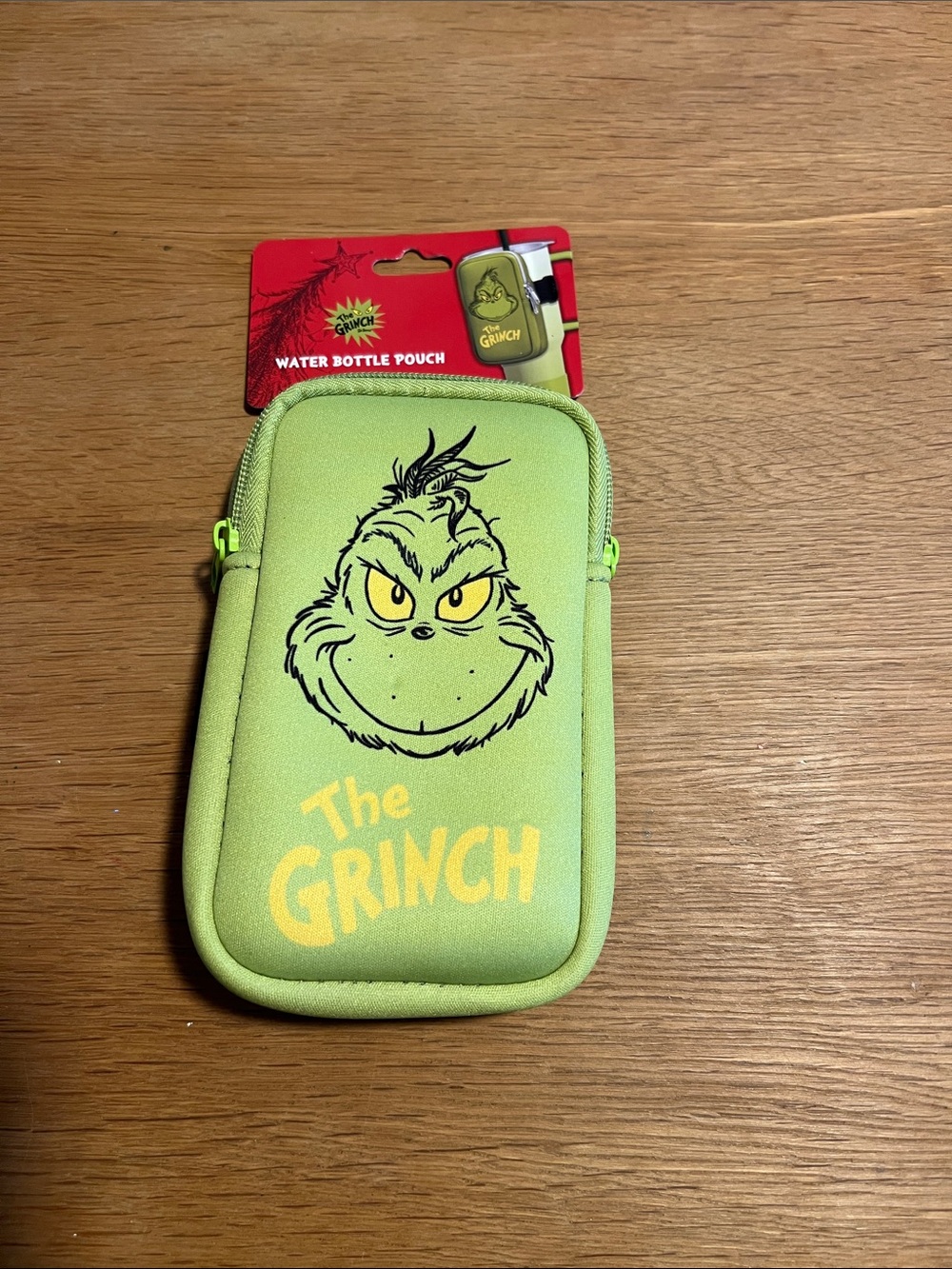 The Grinch Neon Green Phone Pouch with Clip